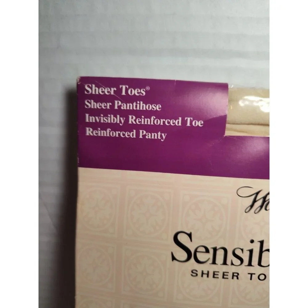 Vintage Worthington‎ JC Penney Sensible Sheers Pantihose Bone 81 Average New
